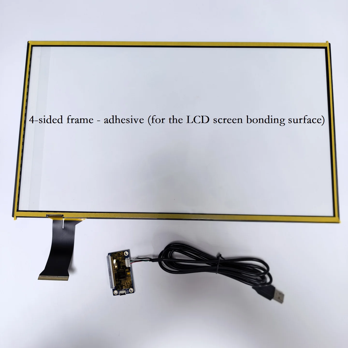 17.3-inch capacitive touch screen, 16:9 compatible with medium-thick LCD screens, R1.7 corners, comes with adhesive