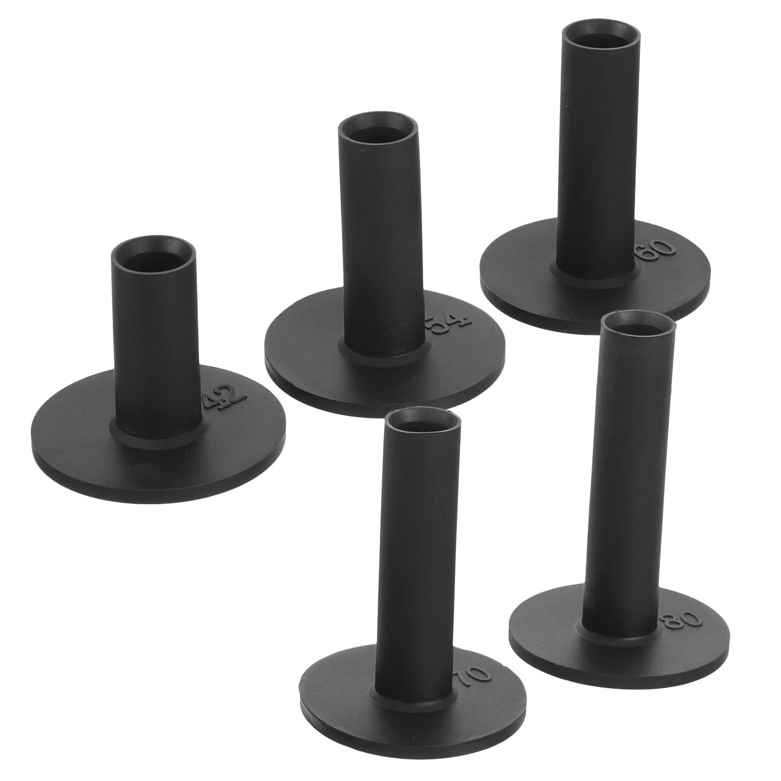 5 Pcs Golf Balls Pins Golfs Tees Holder 800X500X500CM Indoor Stands Black Trays Rack Silicone