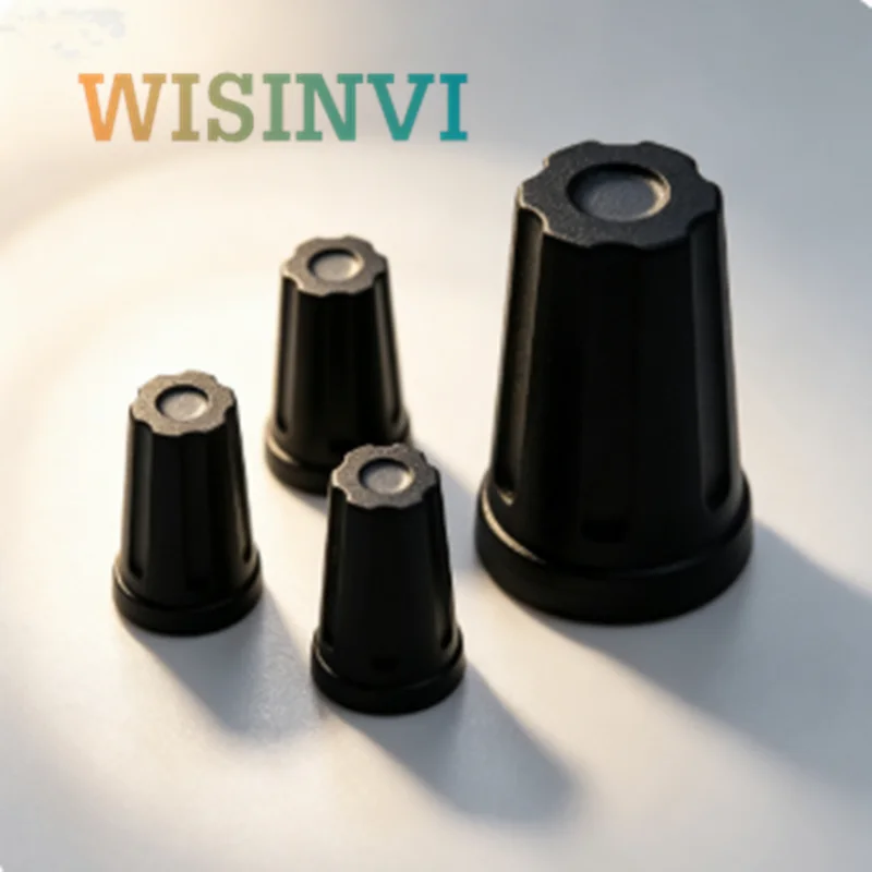 10pcs Rubber Light‑through Potentiometer Knob Cap 6mm Half‑Shaft 12.2×17.5mm Soft Rubber Knob for Mixer Console Encoder Switch