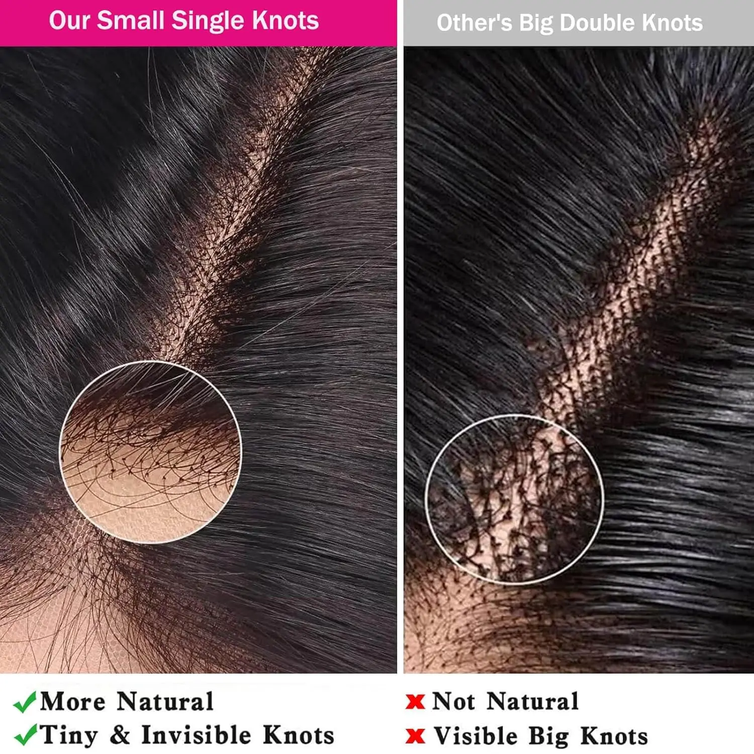 12A Straight 4x4 Lace Closure Human Hair Free Part Brazilian Virgin Hair Natural Black Color Swiss Lace Wig Closure For Women