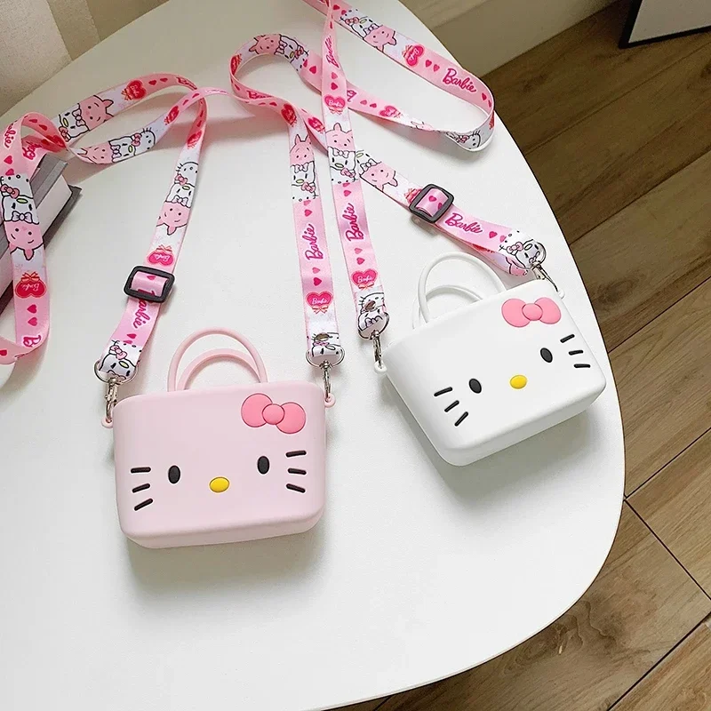 Luxury Bag Designer Brand High Quality Genuine Hello Kitty Mini Small Cute Shoulder Bag for Girls Women Children\'s Crossbody Bag