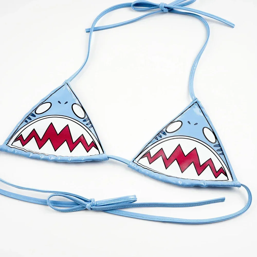 Cute Shark Pool Parry Anime Comics Girl Bikini Swimsuit Cosplay Costume Women Underwear Swimwear Role Play Sexy Backless Outfit