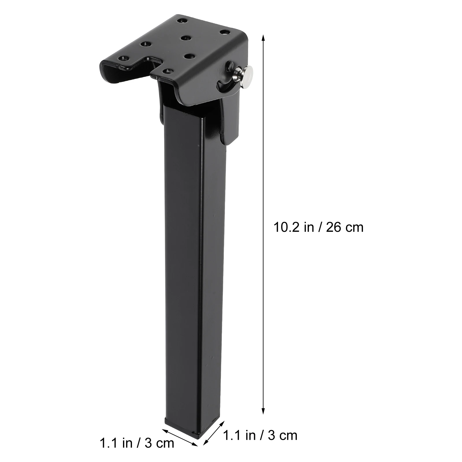 

4 Pcs Square Tube Folding Table Legs 25x26CM Black Load 50KG Laptop Desk Small Bed Coffee Table Support Furniture Accessories