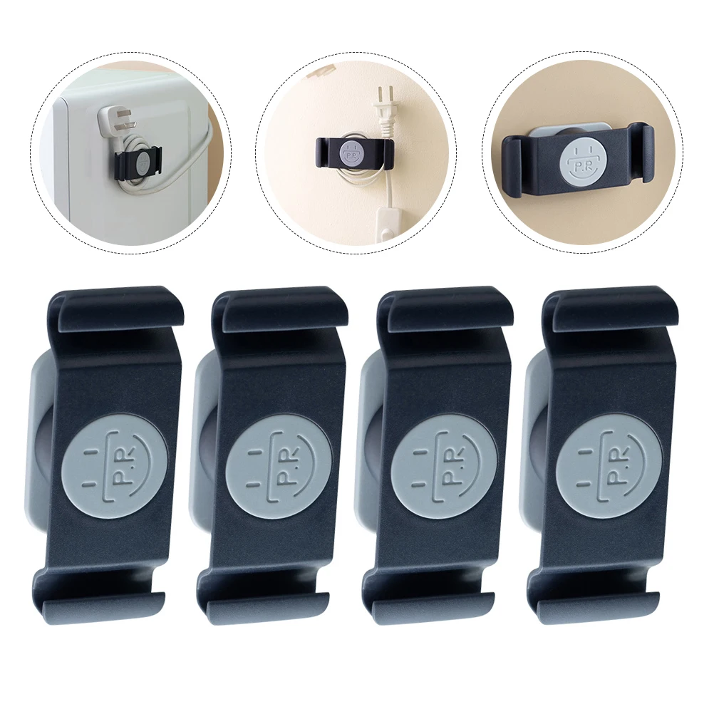 

4 Pcs Rotary Storage Device Cable Holders for Cords Organizer Appliances Keepers Charging Wire Covers Cables Bracket