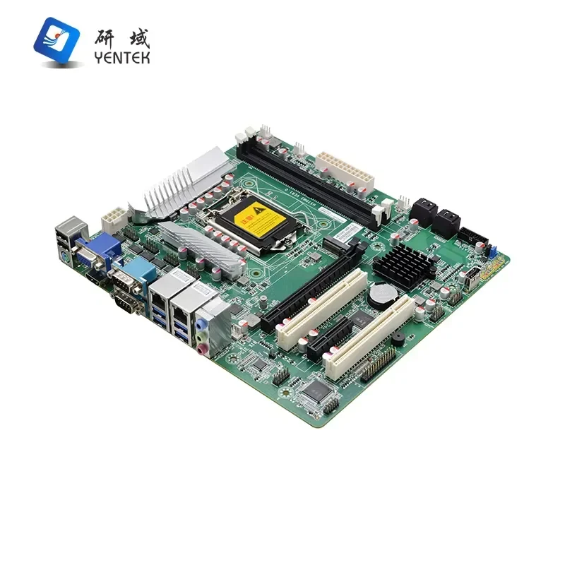 BOLRZO New LGA1200 10th/11th generation industrial main board Dual DDR4 SATA HD VGA 2 LAN 6 COM Win10/11 Linux Desktop