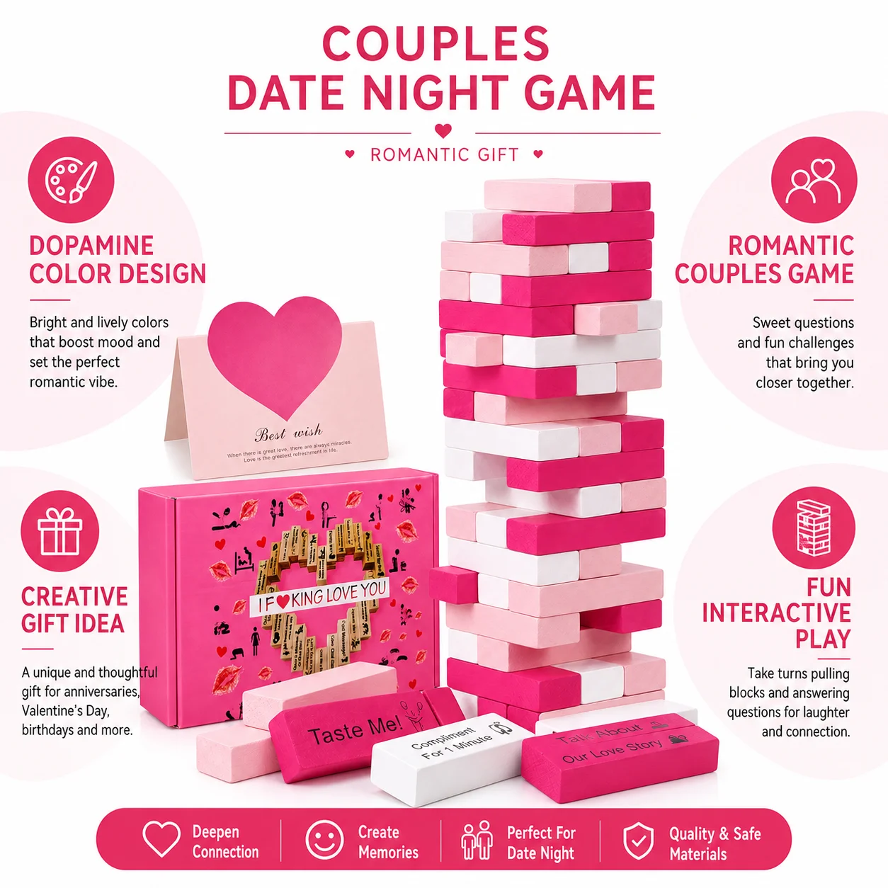 لعبة برج المكعبات للأزواج، لعب - مراجعة Party Games Couple وسعره