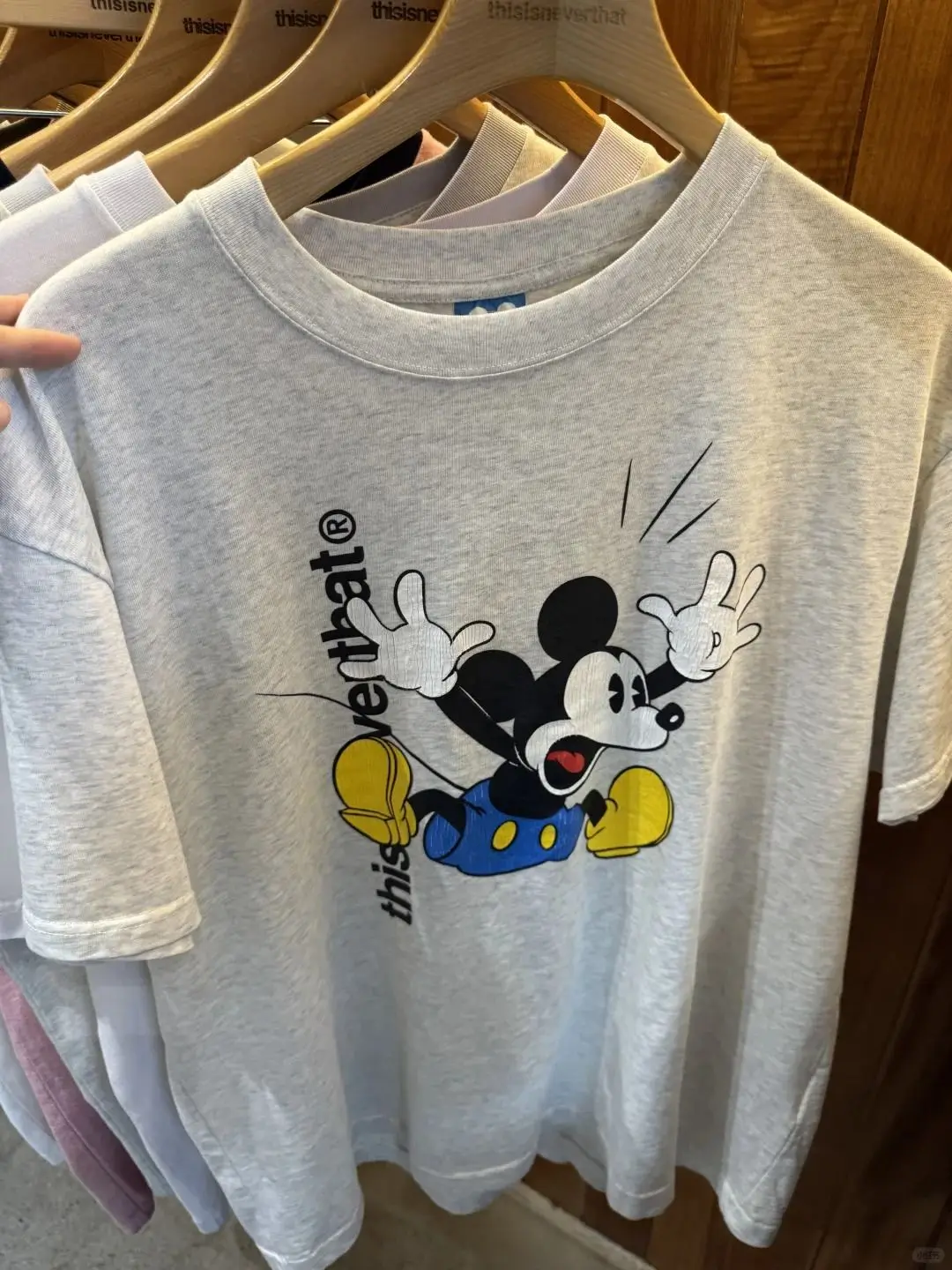 

Cotton Disney Mickey Mouse Printed Letter Loose Short Sleeve Top Men's and Women's Maternity Tops Kawaii Clothes