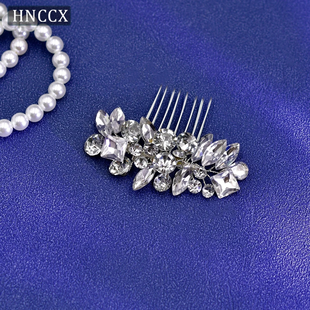 HNCCX Rhinestone Hair Combs Handmade Women Head Ornaments Wedding Hair Accessories Bridal Hair Clips Festival Headpieces CP88