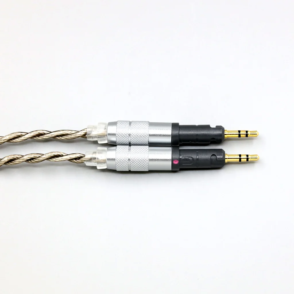 99% Pure Silver + Graphene Silver Plated Shield Earphone Cable For Audio-Technica ATH-R70X headphone LN008025