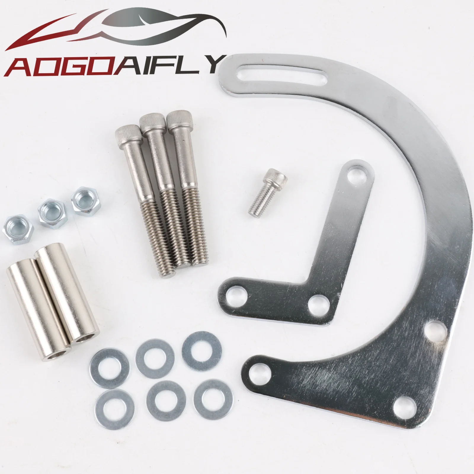 For 55-68 Small Block Chevy Engine 283 350 Short Water Pump Low Alternator Mount Bracket