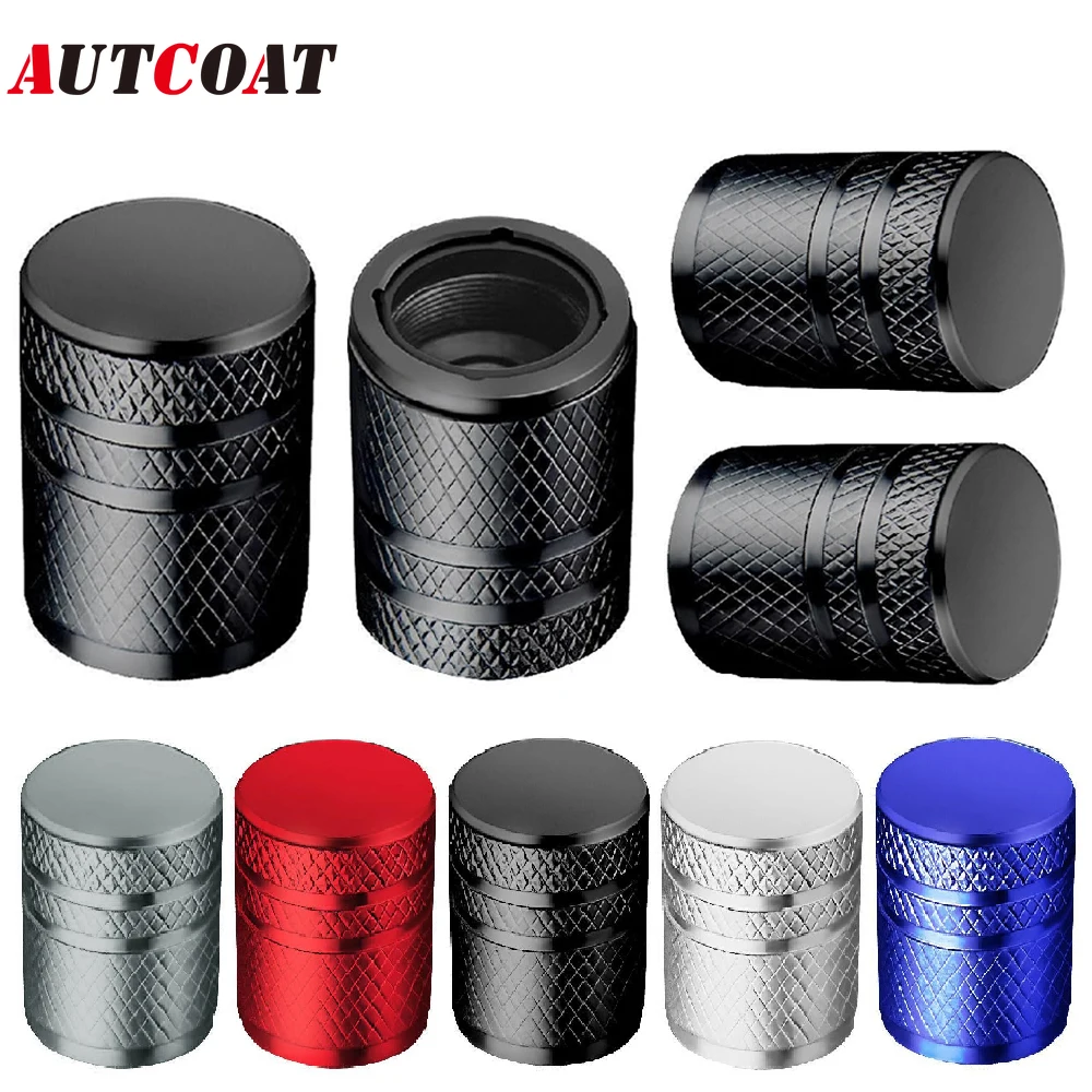 

4PCS Tire Valve Stem Caps, Metal Tire Valve Caps, Valve Stem Cap,Universal Fit for Car/Motorcycles/Bikes/Trucks