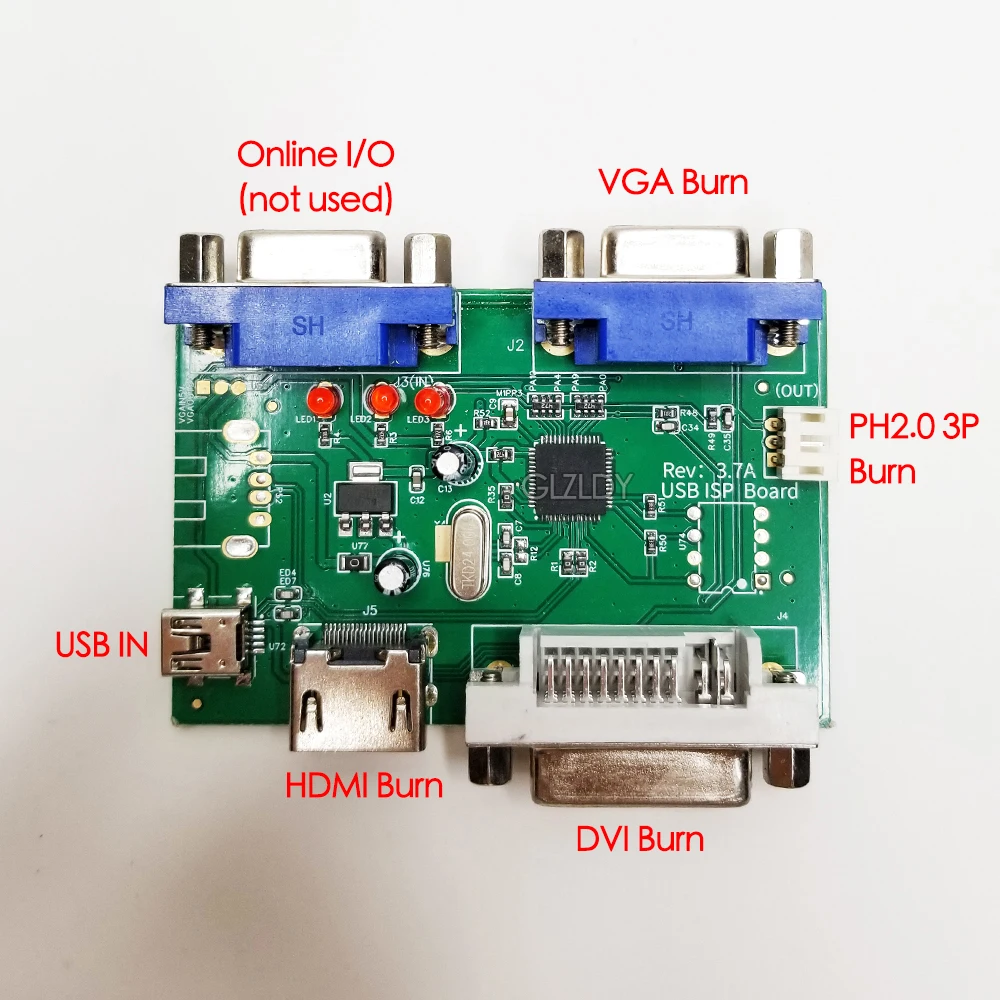 RTD2556 programmer Realtek Debugging tools RTD2795 RTD2660 chip EDP driver board program Firmware update Flashing USB ISP Board