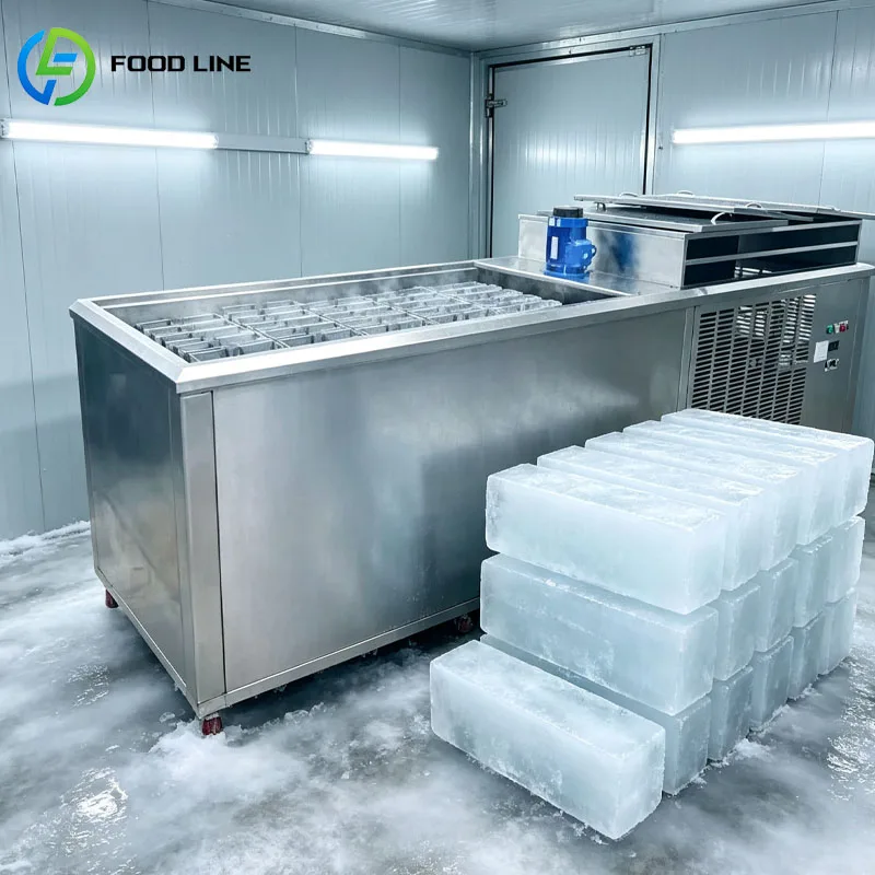 Large Capacity Ice Brick Machine Ice Block Maker for Nigeria Seafood Market Restaurant and Cold Chain Transportation Customized