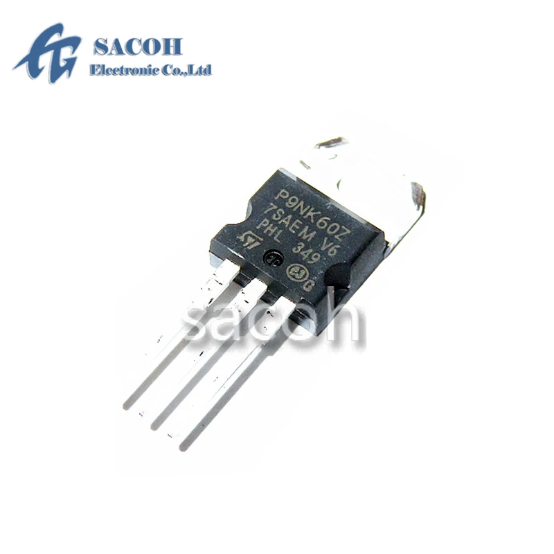 

Refurbished Original 10Pcs/Lot STP9NK60Z P9NK60Z OR STP9NK65Z P9NK65Z OR STP9NK60ZFD P9NK60ZFD TO-220 650V 9A Power MOSFET