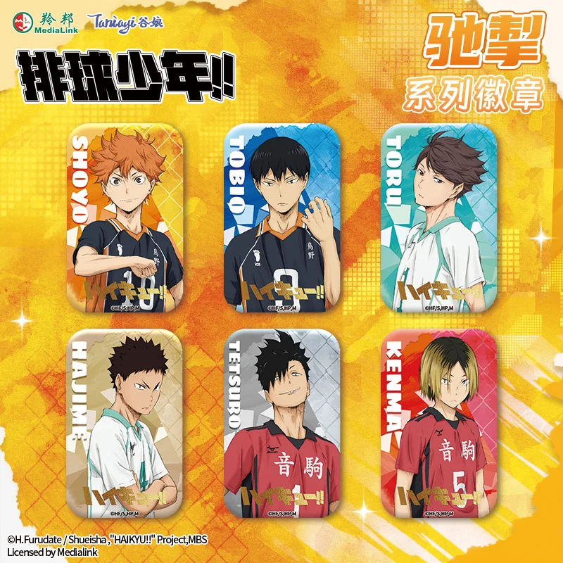 

Haikyuu!! Anime badge blind box Hinata Shoyo Oikawa Tooru Character Badge Ornament Gift Backpack Pendant Anime Periphery
