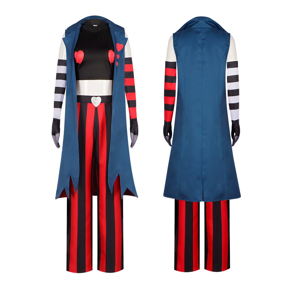 

Костюм для косплея Hell Inn из мягкого бархата для фанатов аниме, премиальный комплект для ролевых игр, идеальный костюм на Хэллоуин для маскарада