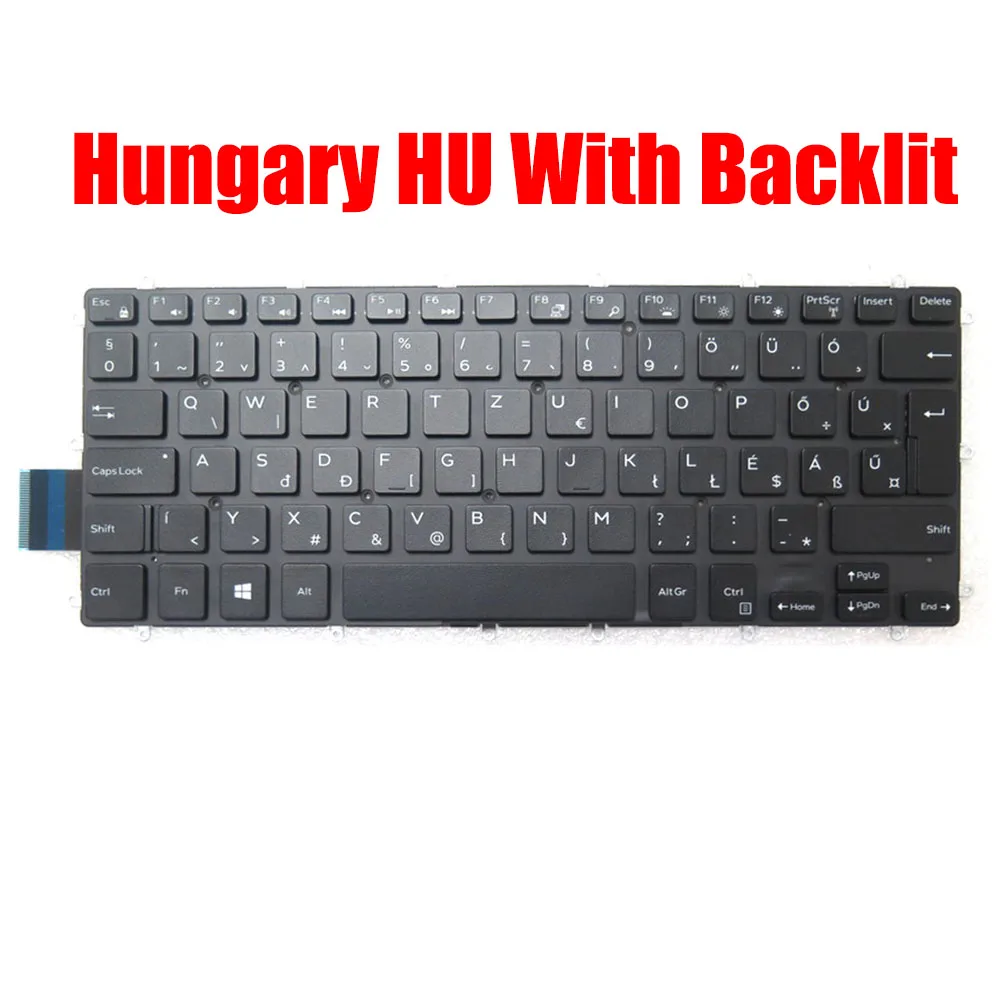 

Hungary HU Laptop Keyboard For DELL For Vostro 3480 3481 3490 3491 5370 5468 5471 For Latitude 13 3379 3310 3390 2-in-1 3490