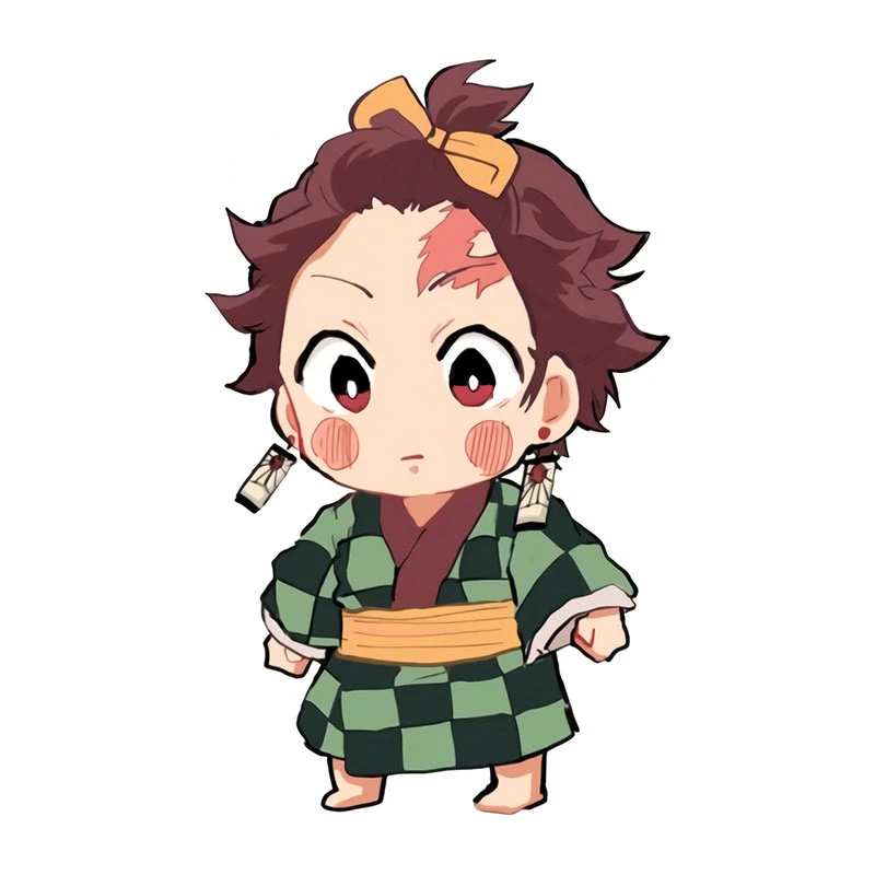 الكرتون الشارات ل شيطان القاتل سيارة ملصق أنيمي مقاوم للماء دراجة نارية Campervan جذع ويندوز الشارات اكسسوارات السيارات ديكور