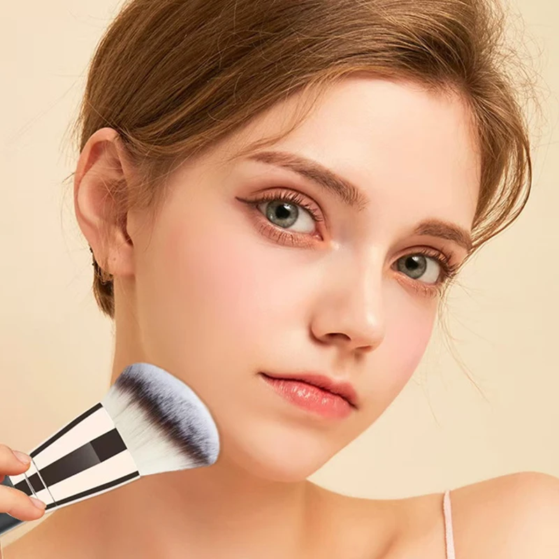 1/2/5 個両端ファンデーションメイクブラシセットフラット/アングルトップ輪郭美容液体パウダーコンシーラークリーム
