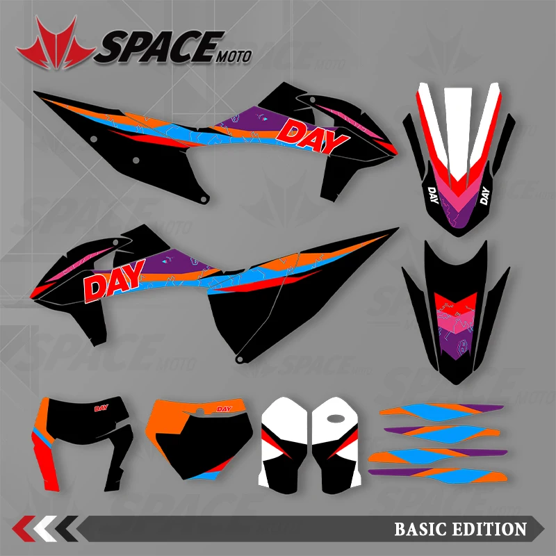 

SPACE MOTO для KTM 19-22SXF 20-23EXC графический фон наклейки наклейки мотоцикл