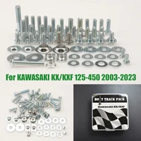 Kit de tornillos y pernos para carenado y guardabarros de motocicletas Kawasaki KX 250 450 250F 450F KX250 KX450 KX250F KX450F Enduro Dirt Pit Bike