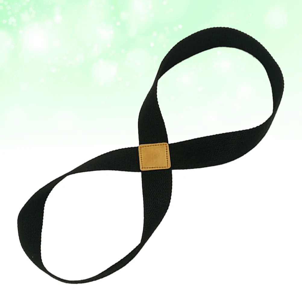 

Yoga Tension Stretch Strap Unlimited Gym Rope Fitness Waist Leg Exercise Band Black For Yoga Dance Gymnastics