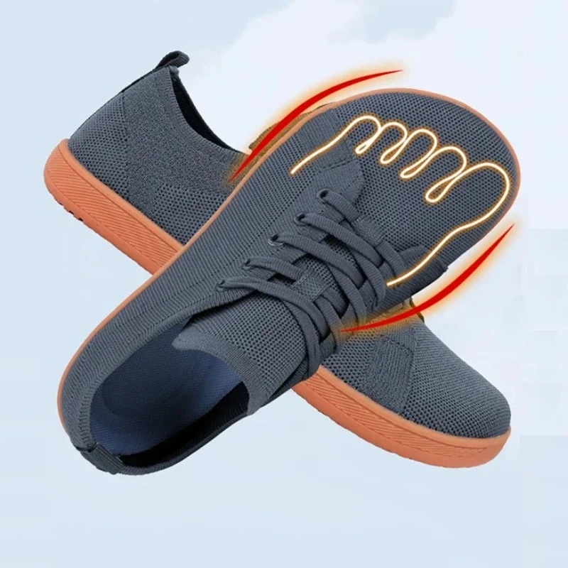 Chaussures minimalistes unisexes larges pour hommes et femmes, idéales pour la course en sentier et la marche en extérieur. Légères et respirantes._voghion.com