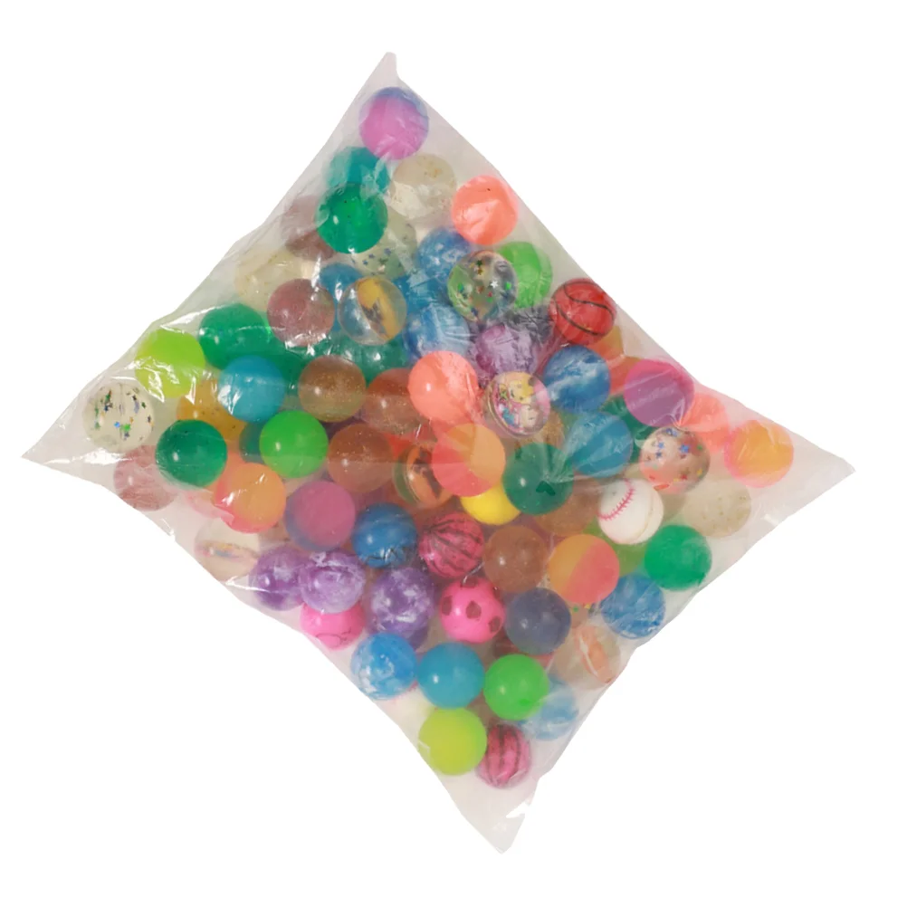 30 Pcs Bouncy Ball Kids Frosted Balls Anti-stress Toys Jumping Rubber Colored Portable Bouncing Bounce