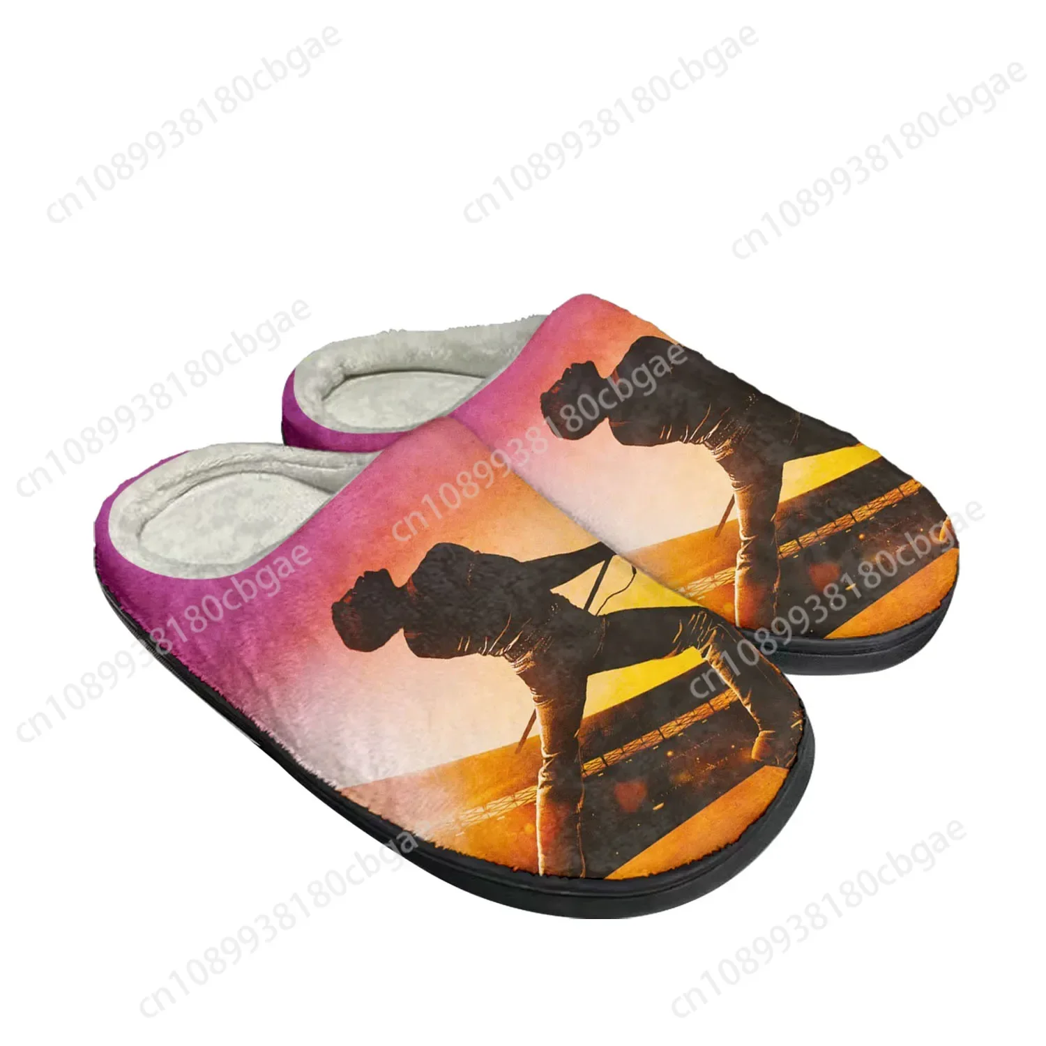 

Queen Rock Band Fashion Home Cotton Custom Slippers Mens Womens Sandals Plush Bedroom Casual Keep Warm Shoes Thermal Slipper