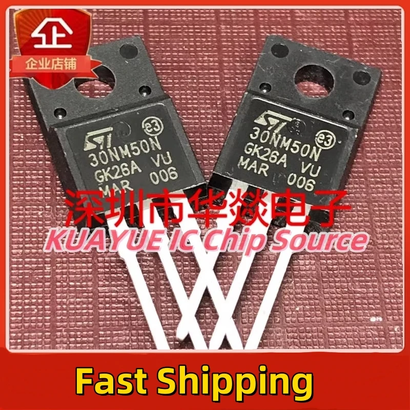 10PCS-30PCS/ 30NM50N STF30NM50N   TO-220F  500V 27A  Brand New In Stock, Can Be Purchased Directly From Shenzhen Huayi Electro