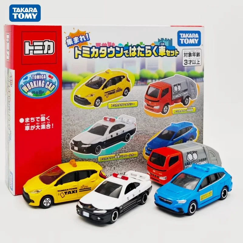 TAKARA TOMY Tomica Police Car Patrol Car Taxi Cleaning Car Alloy Toy Motor Vehicle Diecast Metal Model Gifts