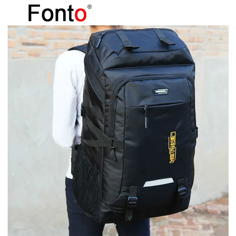 

Fonto 80L Large Capacity Outdoor Climbing Bag Hiking Backpack Travel Bag Camping Backpack