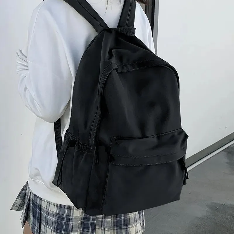 Men's Simple Large Capacity Travel Backpack Casual Fashion Japanese Korean Style Junior High School Bag College Student Backpack