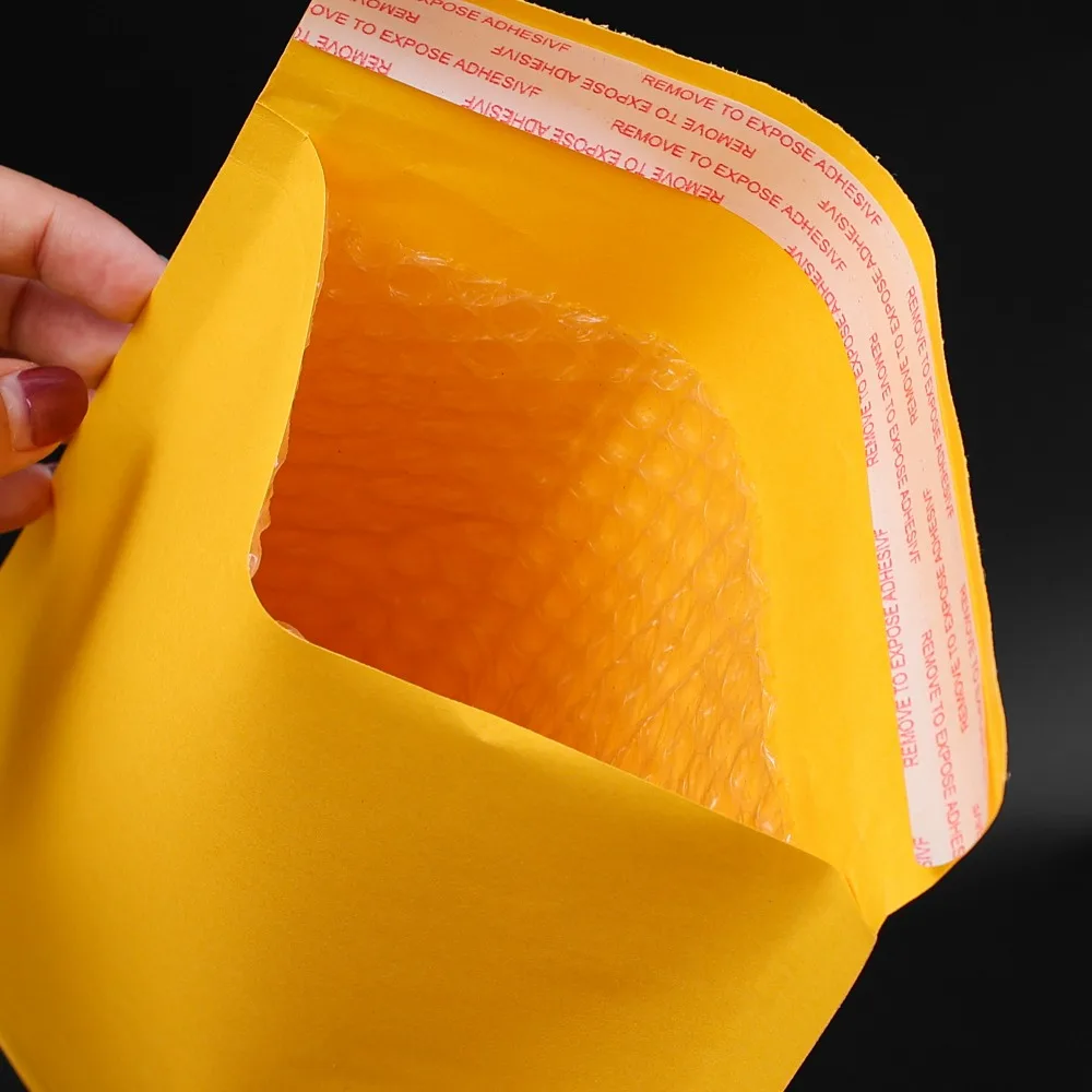 Kraft Bubble Mailers Amplop Tas Tahan Air Spesifikasi Berbeda Amplop Pengiriman untuk Kemasan Hadiah Bisnis 40-10PCS
