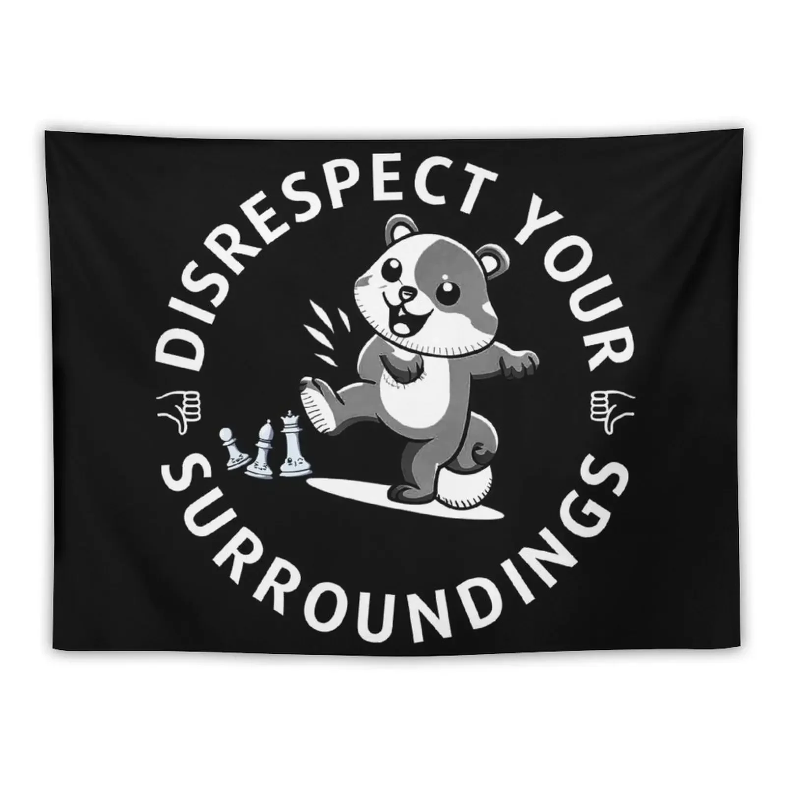 Disrespect Your Surroundings Tapestry Wall Tapestries Cute Room Decor Decoration For Bedroom Tapestry