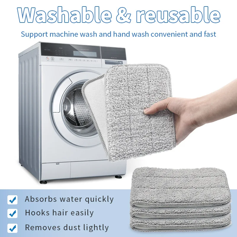 2 قطعة استبدال ممسحة القماش الخرق ل Xiaomi Deerma TB500 TB800 ممسحة رش المياه 360 الدورية تنظيف الملابس رئيس