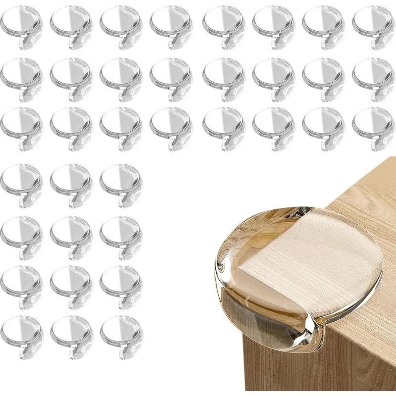 

Прозрачные силиконовые защитные уголки для столов, предотвращающие травмы детей, противоударные накладки на края мебели