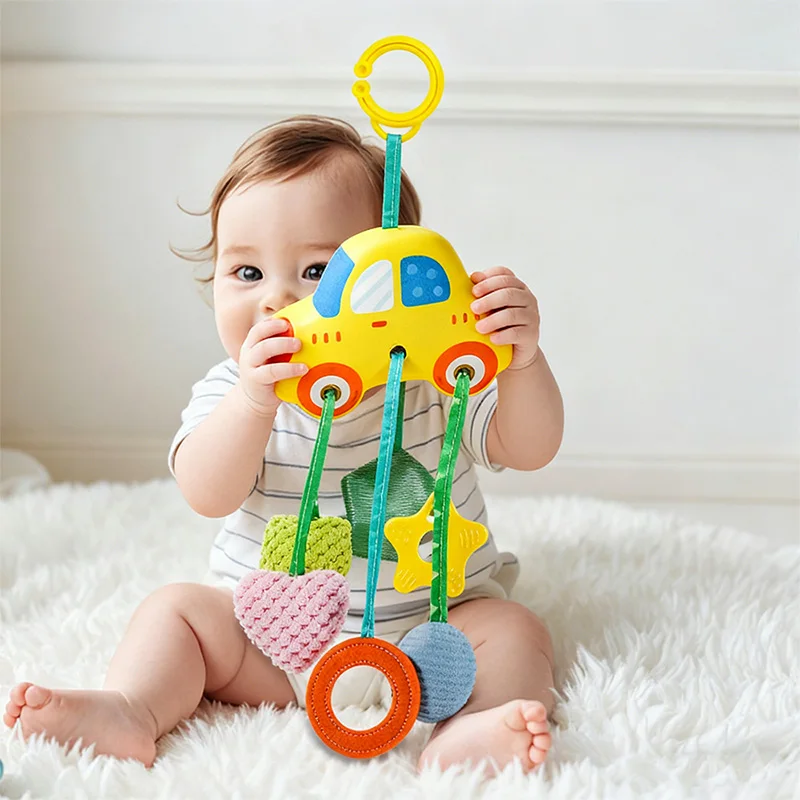 Newborn 0-12 Months Baby Plush Stroller Toys Baby Rattles Mobiles Cartoon Animal Hanging Bell Educational Baby Toys Speelgoed