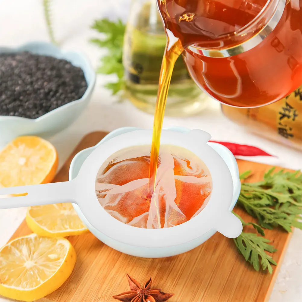 

2Pcs Fine Mesh Strainer Set for Kitchen Filtering Honey Soy Milk Juice Tea Reusable Handheld Strainer with Handle for Cooking