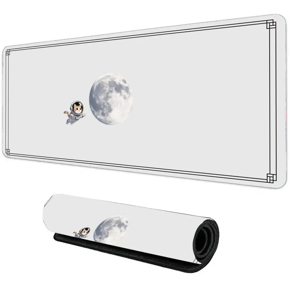 

New large Astronaut mouse pad Space Planet design desk mat rubber anti-slip PC keyboard mousepad XXL Office gaming accessories