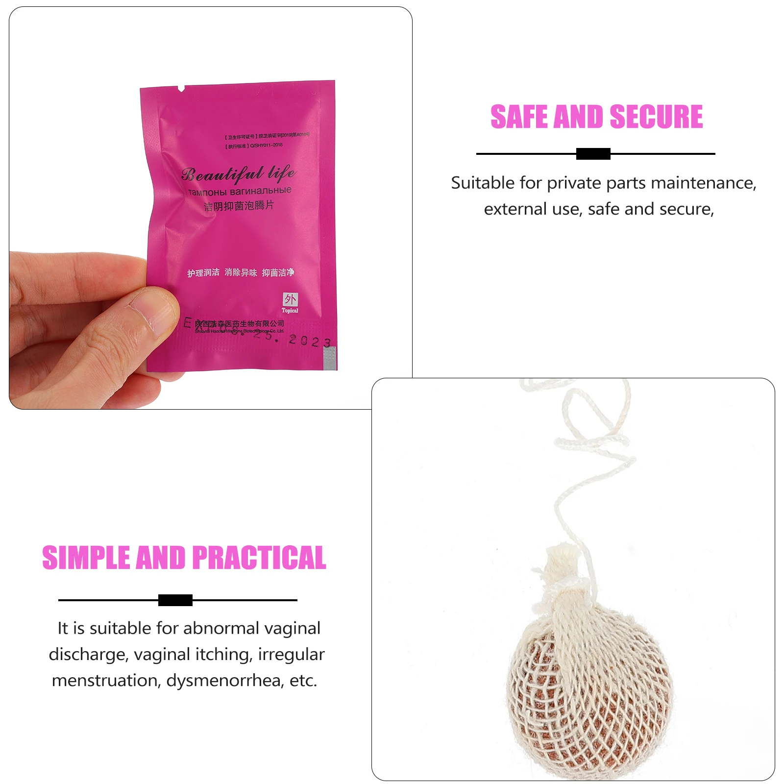 1 مجموعة حفائظ الأعشاب الرحم الرعاية الأعضاء التناسلية الأنظف أجزاء خاصة آمنة الحكة المهبلية التفريغ التمريض امرأة كبسولات