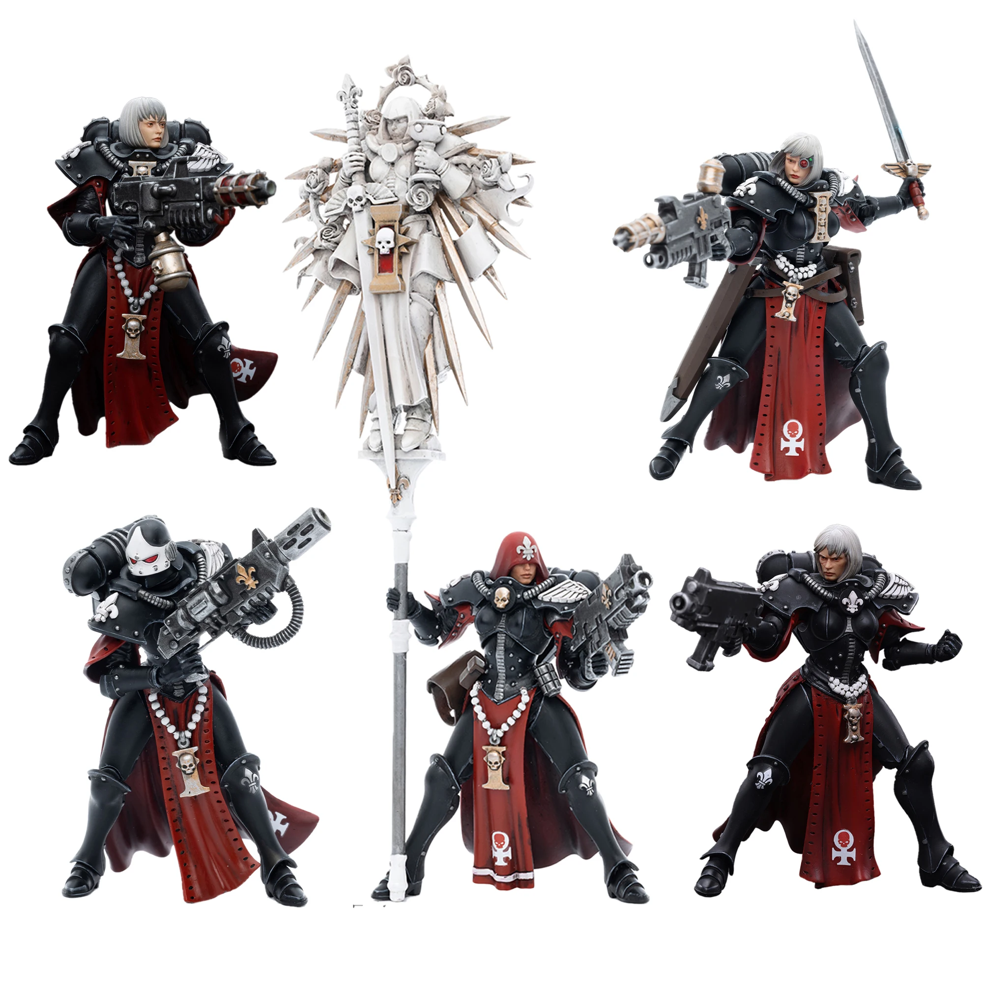 

JOYTOY Warhammer 40K Adepta Sororitas Imagifier Saelon Battle Sister Action Figure Movable Model Jurel/Ludwenna/Kassia/Noyalle