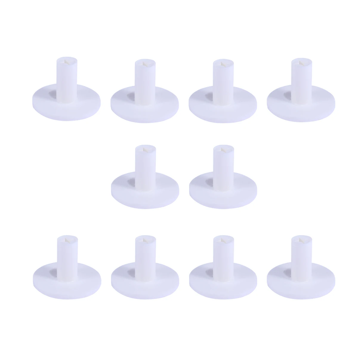 

10 Pcs Golf Tee Rubber Practice Golfing Driving Range Mats Accessories Indoor Supplies