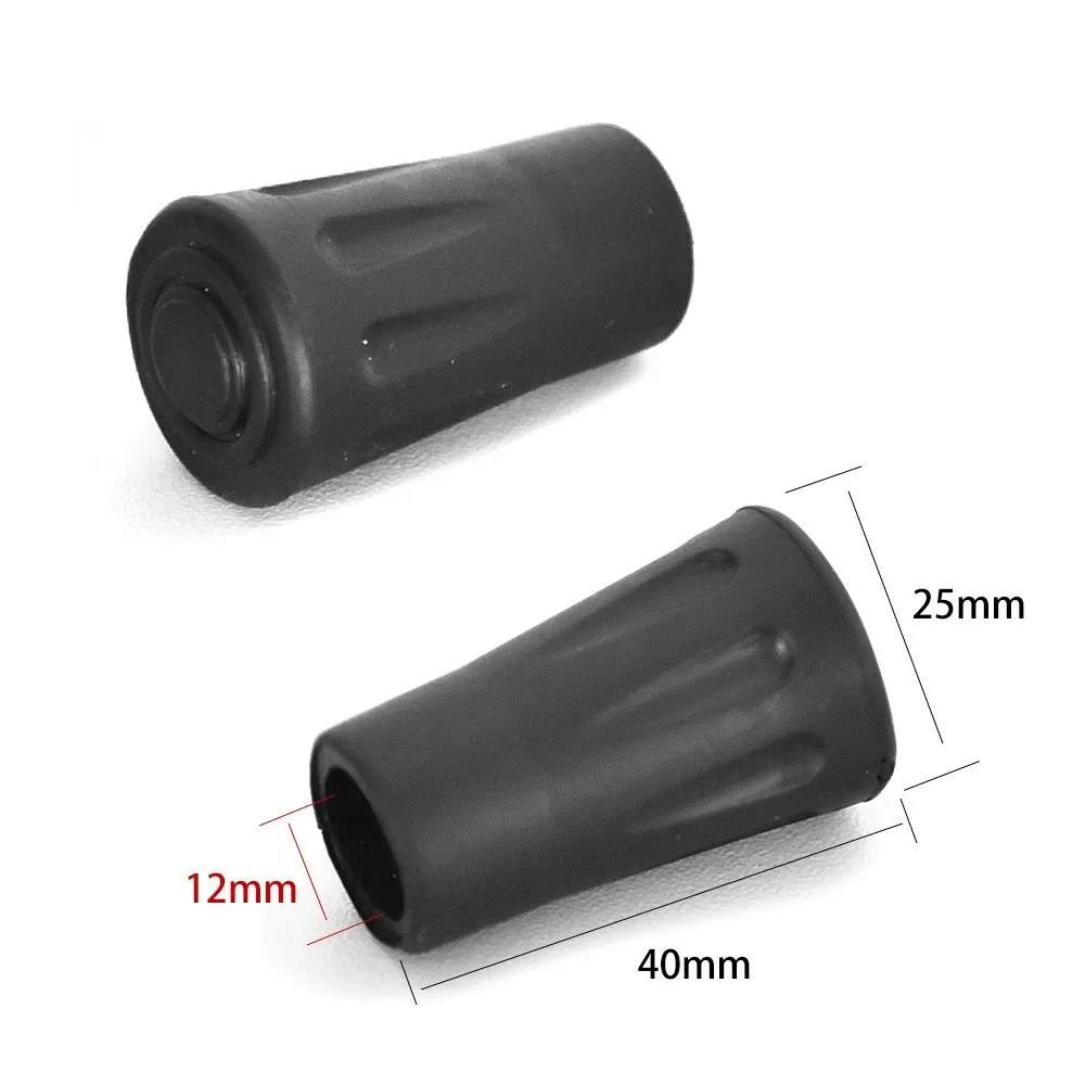 

Reinforced Trekking Pole Tip Set Rubber Stick Tip Trekking Walking Cane End Hammers Hiking Pole Protable Useful