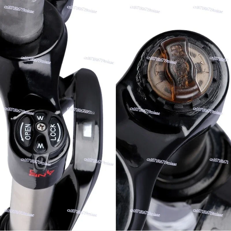 Mountain bike front fork 26 27.5 29 inch aluminum alloy shock absorbing shoulder control locking mechanical fork XC