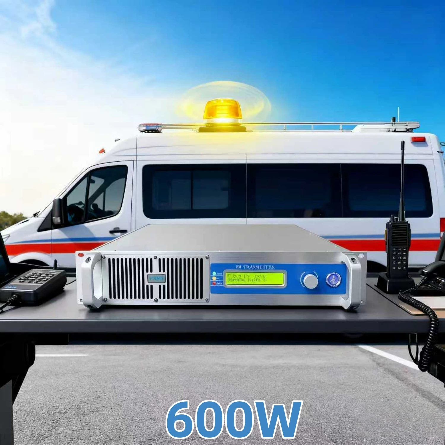 

TC- 600W FM Transmitter with – High-Quality, Long-Lasting Stable for Emergency Incident On-Site Dispatching