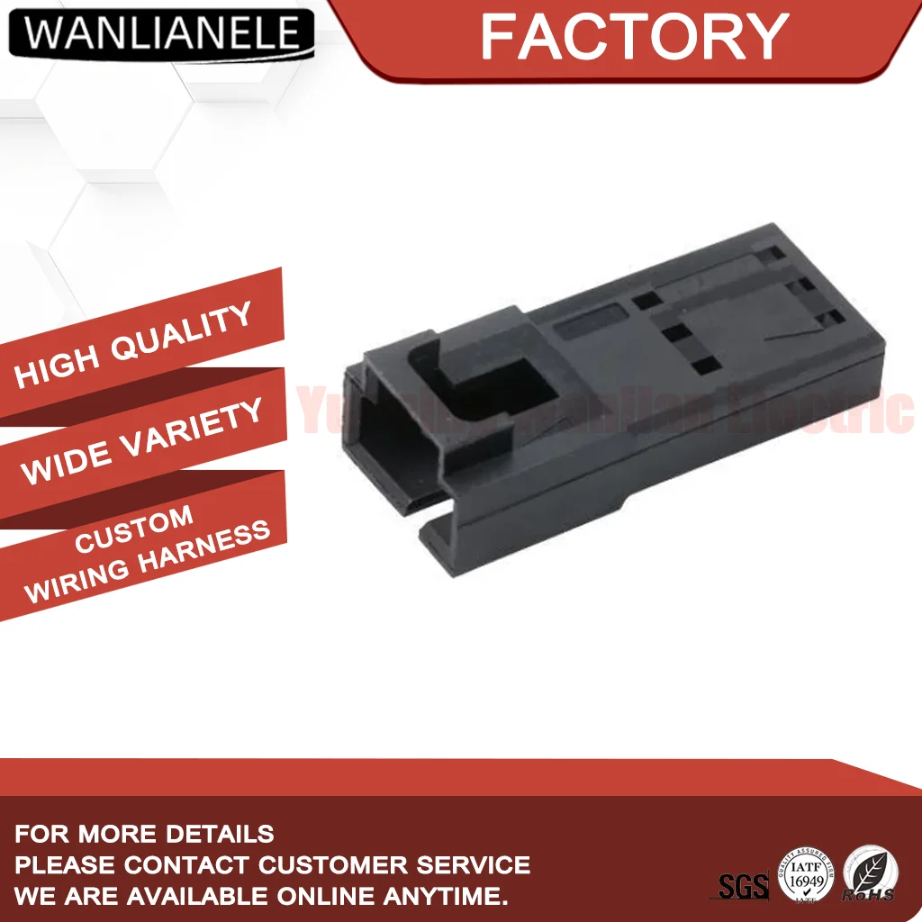 50 Sets 70107-0002 3 Pin Male Connector Housing SL 70021 2.54mm 3A Unsealed Crimp for Wire to Wire Cable Harness Black