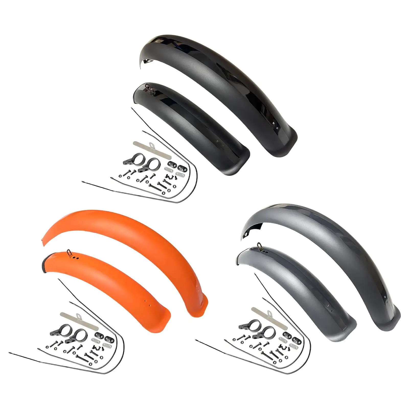 Bike Mudguard Front Rear Set Portable Repair Parts Thicken Mudguard for Durable Mudguards Mountain Bike Front Rear Set