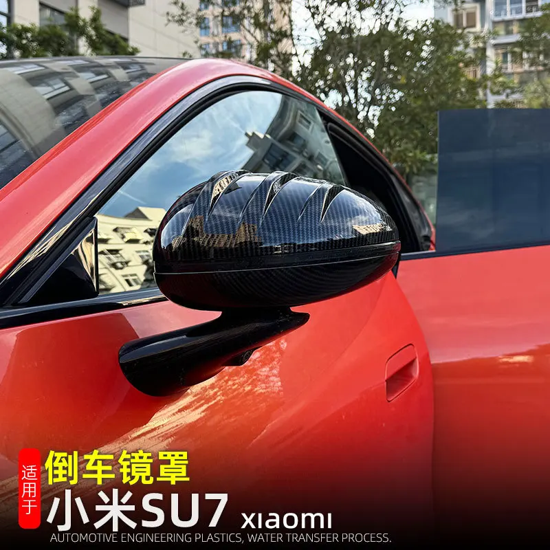 

Car Styling Reverse Side Mirror Cover Wing Cap For Xiaomi SU7 2024 + Door Rear View Case Trim Protector Decoration Accessories