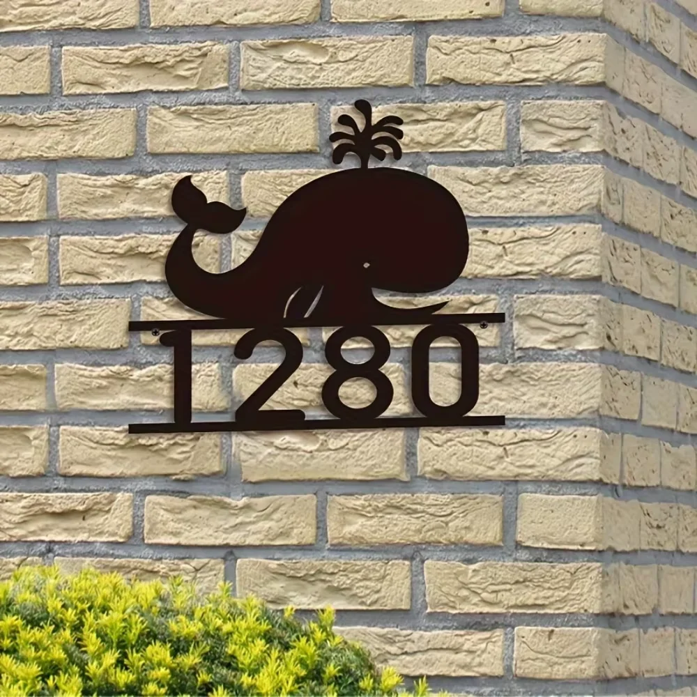 

Stand - out Custom Star Address Sign. Metal, Rustic. Ideal for Patio, Cafe. New Year Themed Office Art.